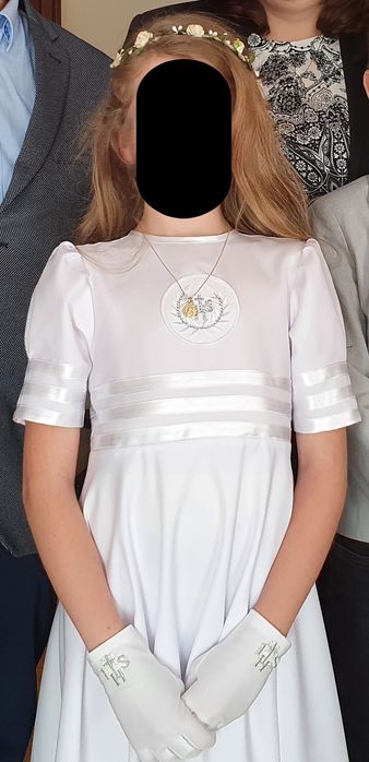 Sukienka do komunii alba komunijna bolerko komplet komunia