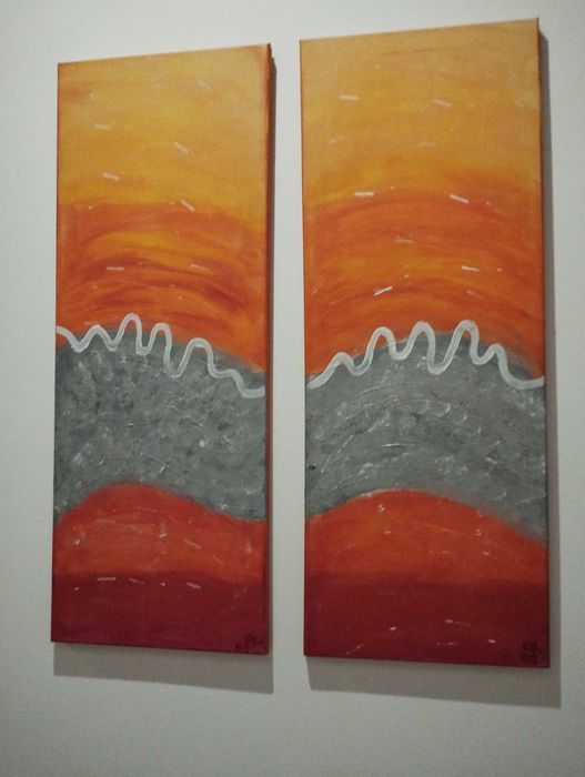 Telas pintadas a óleo