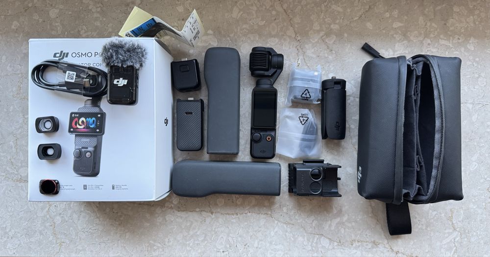 DJI Osmo Pocket 3 Creator Combo + DJI Mic 2 + akcesoria