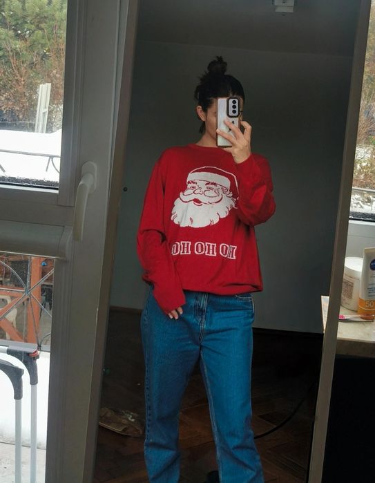 Sweter świąteczny Mikołaj christams sweater Santa Claus L