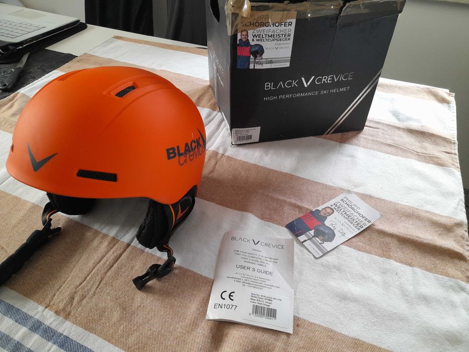 Black Crevice Dziecięcy kask narciarski Stubai XS 52-54cm