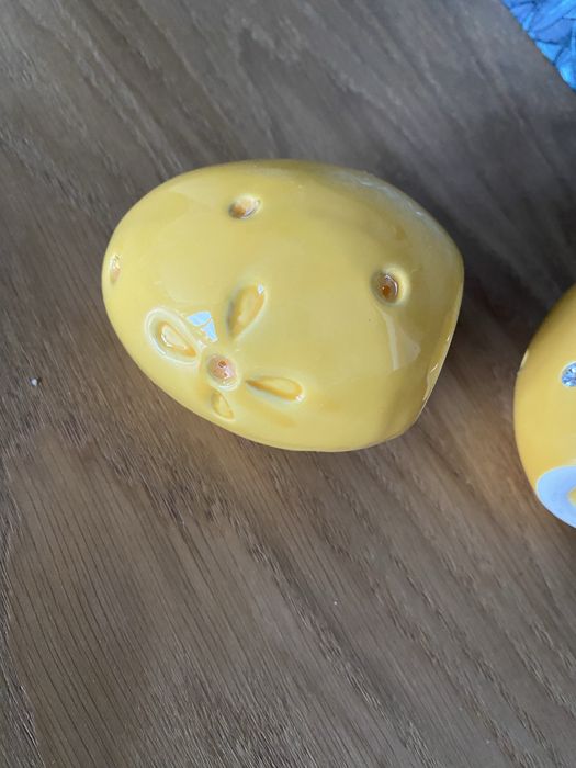 Dekoracje ceramiczne pisanki wielkanocne 2 szt