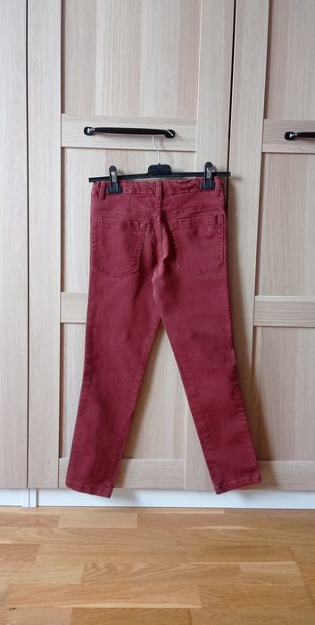 R Pop brązowe spodnie jeansowe r.140