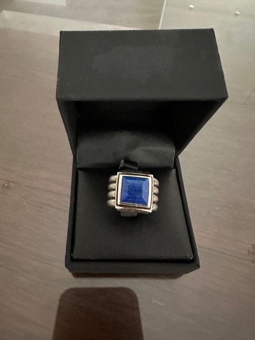 Anel de PRATA 925, com pedra Lápis-lazúli