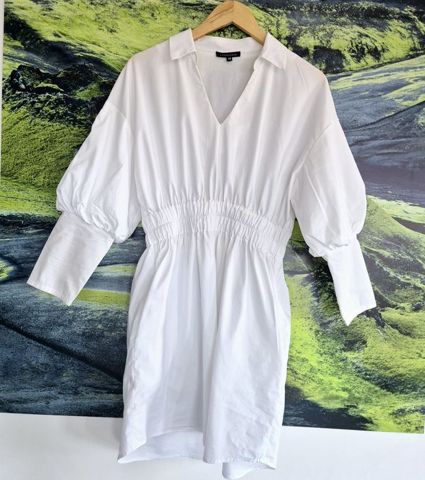 Letnia bawelniana biala sukienka Laura Guidi