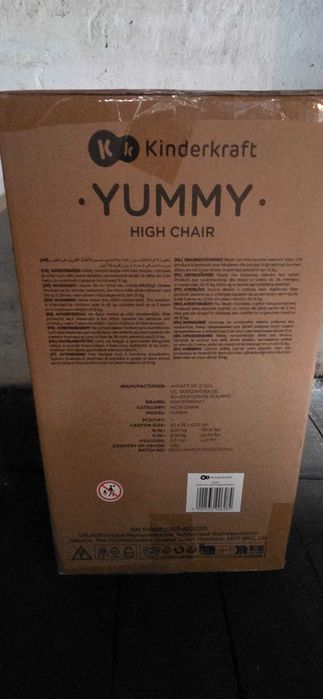 Kinderkraft yummy. Krzesełka. 2 sztuki. Nowe