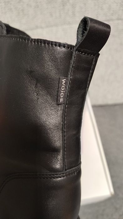 Botki skórzane Wojas