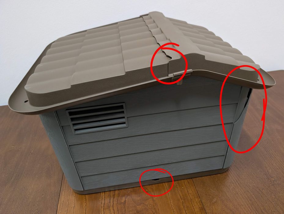 Kerbl Domek dla Kota Psa Paola Eco 60x51x41cm Niebiesko-Szary USZKODZO