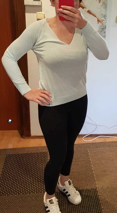 Miętowy sweter xs/s
