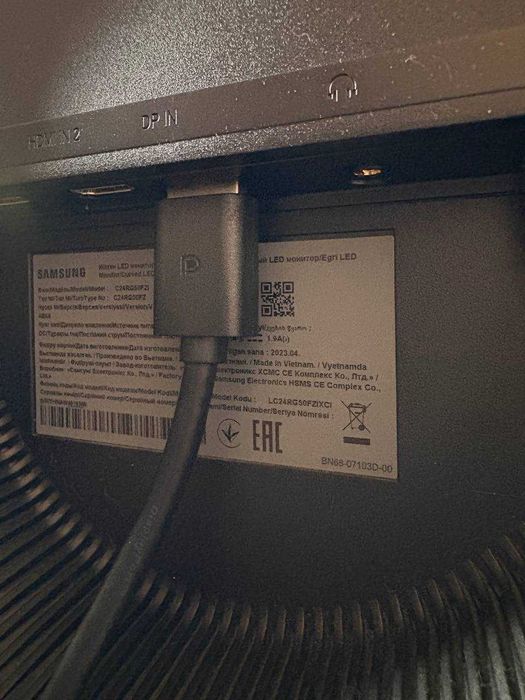 Монітор ігровий 144гц вигнутий 24" SAMSUNG Gaming CRG5