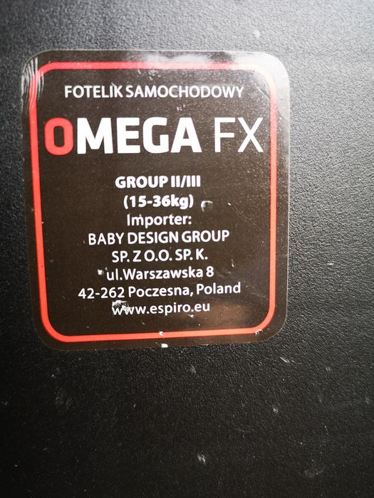 Fotelik samochodowy