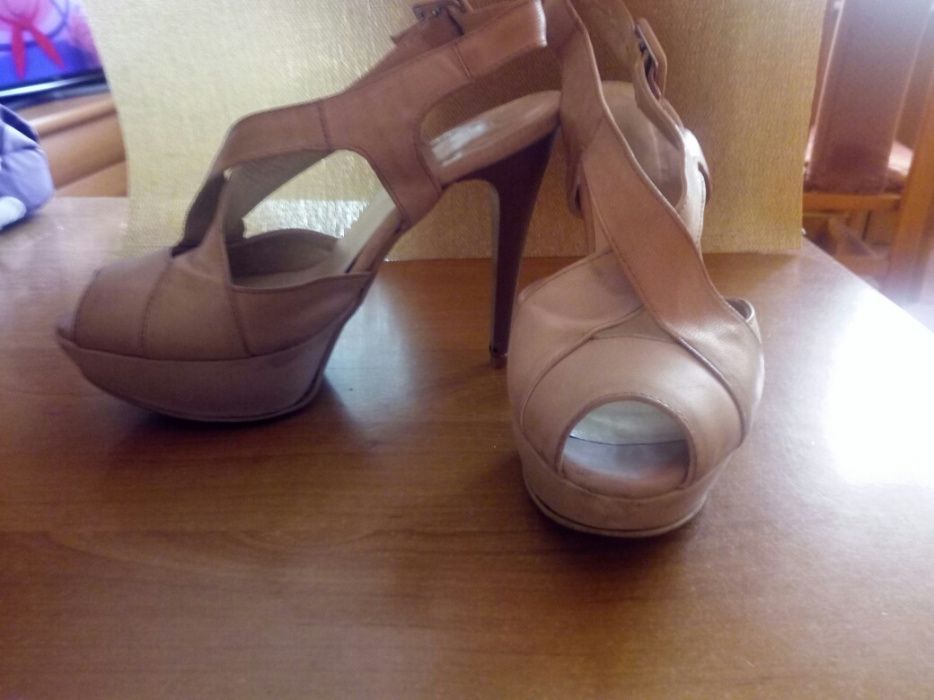 Buty Ryłko Szpilki Skórzane