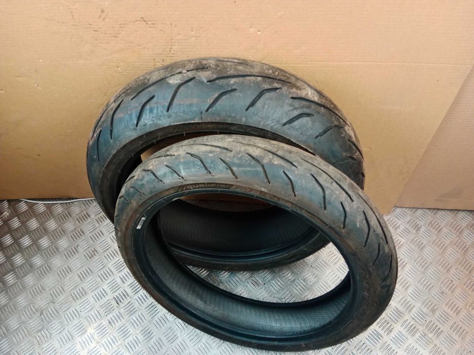Opony Motocyklowe Dunlop Quailfier Core Rotation Przód 120/70 ZR17 Tył 180/55 ZR17 2023 ROK Ładne jak nowe