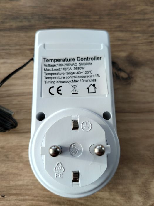 Termostat elektroniczny, regulator temperatury do szklarni, akwarium,