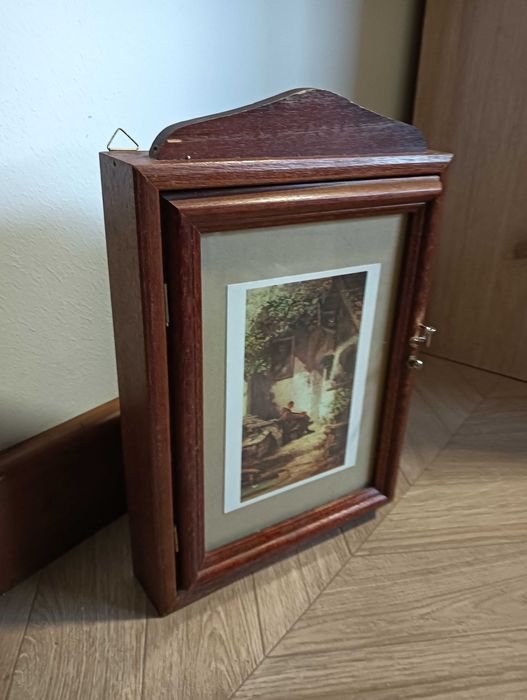 Drewniany wieszaczek wieszak na klucze skrzynka ozdoba