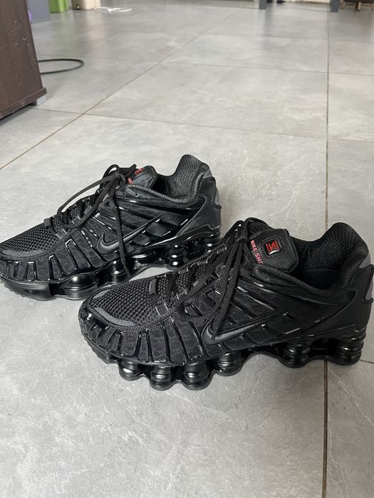 czarne buty unisex nike shox nowe tl 42 czarne sneakersy buty