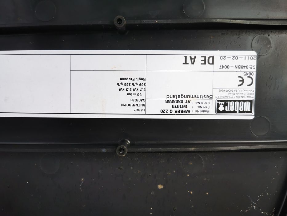 Grill gazowy WEBER Q220 3,7 Kw campingowy z Niemiec