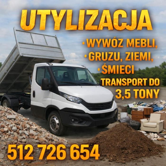 Wywóz ziemi gruzu śmieci wyburzenia i rozbiórki Kraków I Okolice