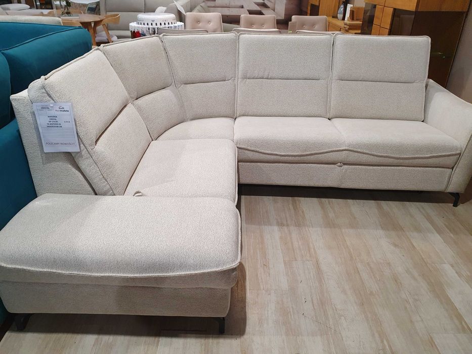 CRISTAL Narożnik modułowy z funkcją spania Tkanina MebloSoft Promocja