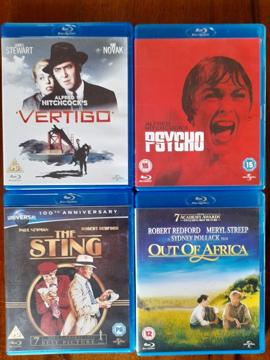 Bluray Psycho / Vertigo / Africa Minha / A Golpada