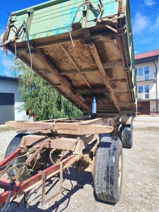 Przyczepa wywrotka 2 osiowa wywrot na 3 strony 16t