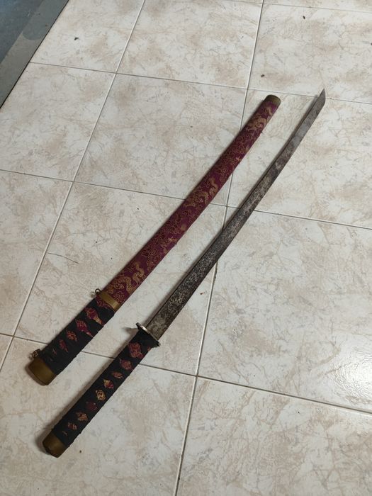 Katana réplica para restauro – excelente projeto