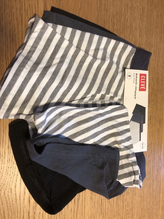 Nowe bokserki Cleve 134-140. Trzy pary
