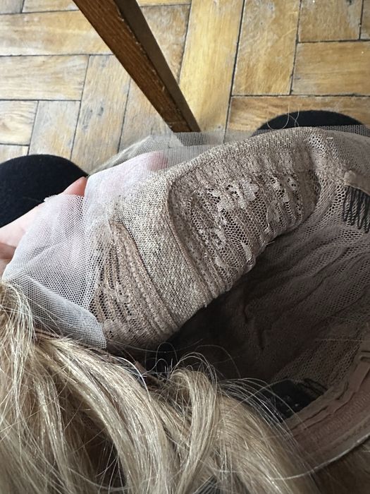 Blond peruka do ramion 100% wlosy naturalne ludzkie
