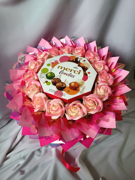 Bukiet jadalny, prezent na walentynki