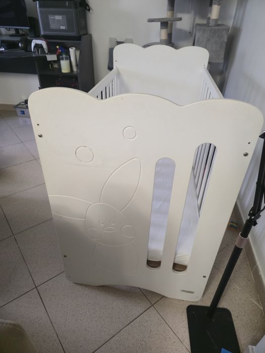 Berço Buhito IKID 60X120 cm, Branco