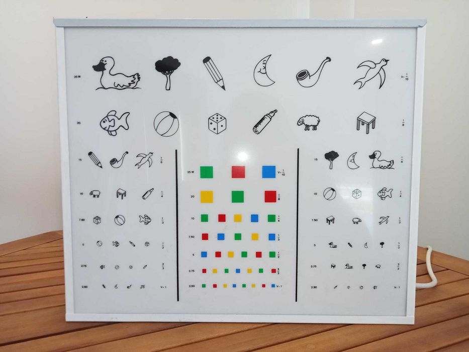 Escala Optométrica p/ crianças