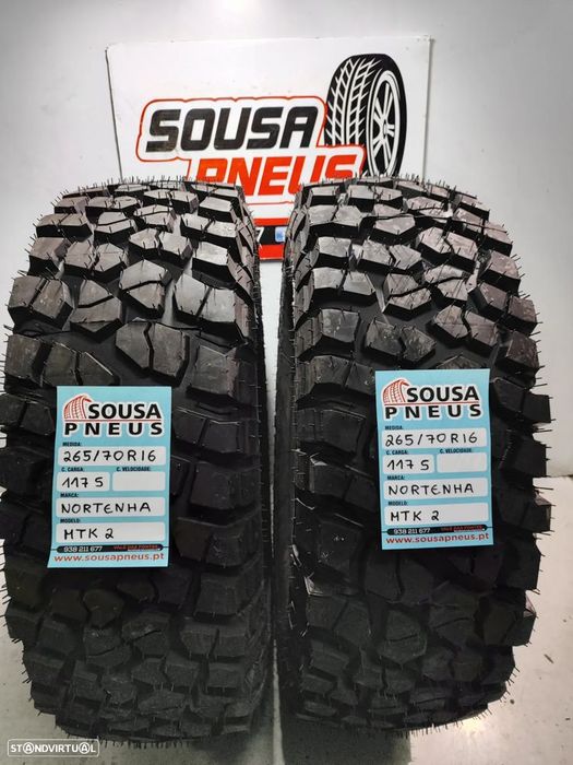 2 pneus novos mtk 2 nortenha 265-70r16 oferta da entrega