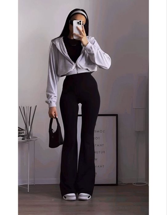 Стильні актуальні штани лосини кльош на хутрі теплі зимові