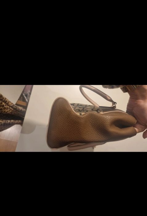 Mala pele castanho/rosa tous