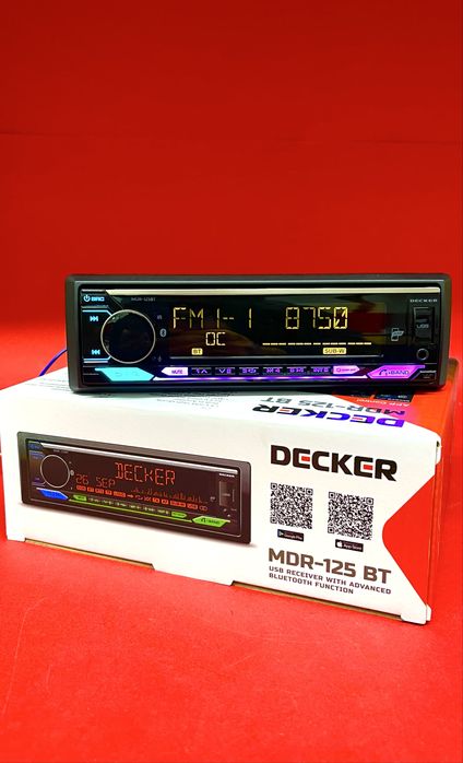 Автомагнітола Decker MDR-125 BT DSP Процесор TDA7388