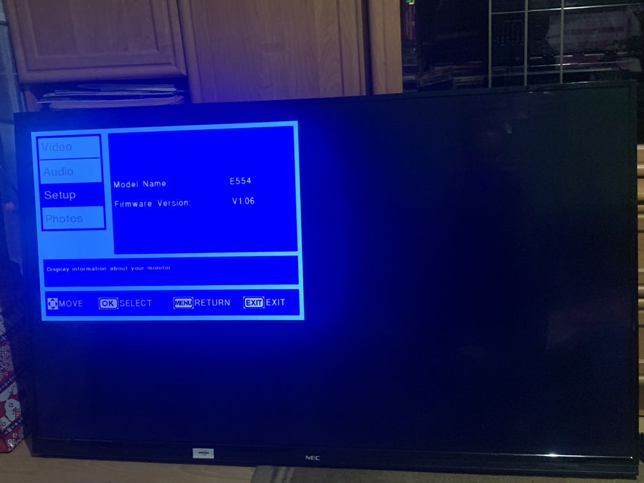 Monitor/tv nec multisync e554