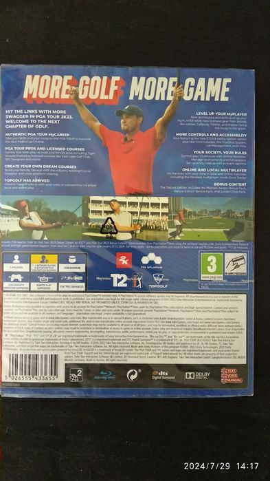 PGA tour 2k23 deluxe edition PS4 com código para PS5(Novo)