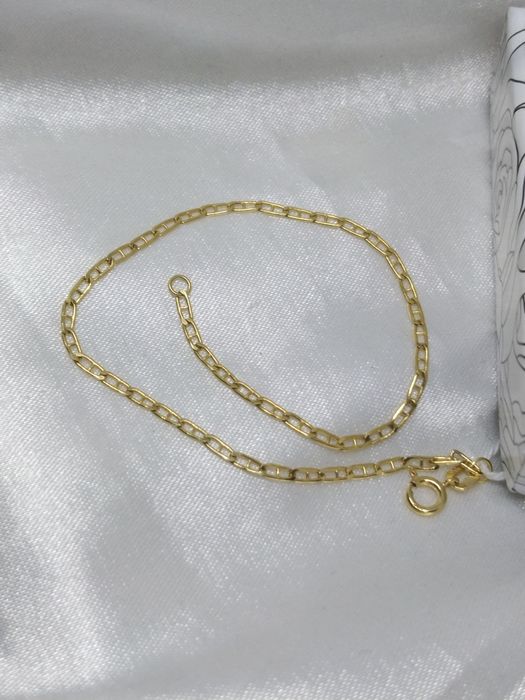 Złota damska bransoletka złoto 585, długość 19 cm