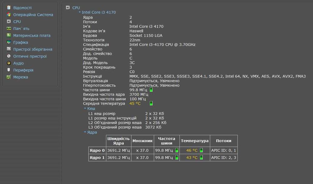 Комплект Материнская плата H81, процесор Core i3 4170, ОЗУ DDR3 4Gb