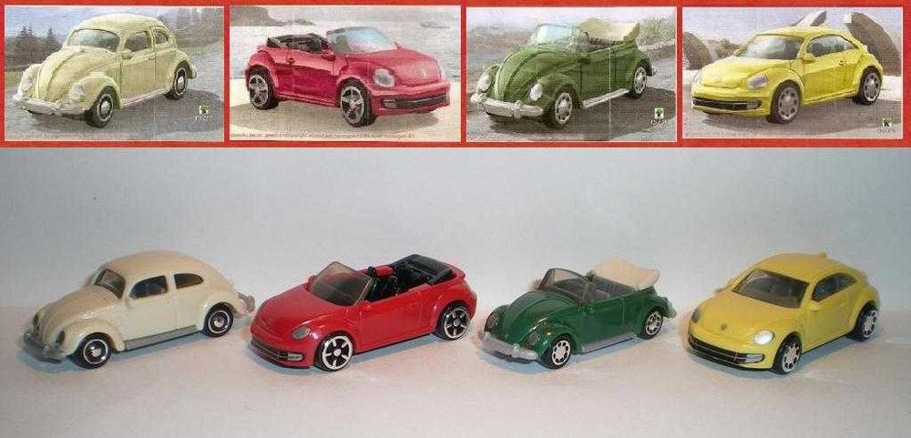 *_* Autka Volkswagen Garbuski FS + kartki, komplet z kinder, nowe