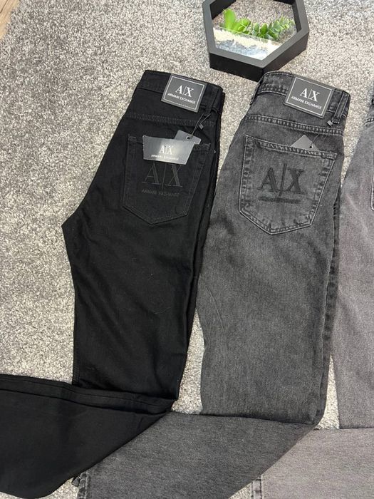 Джинси Armani Exchange чорні чоловічі джинсы Армани синие штаны Армані