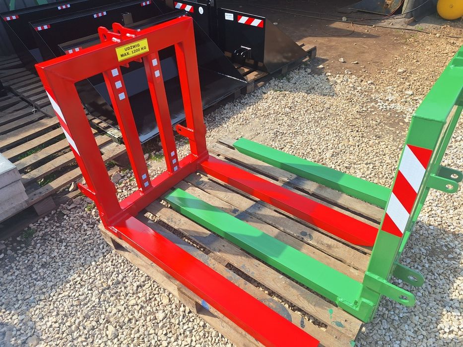 Paleciak na tylni TUZ Widły do palet Udźwig max 1200kg