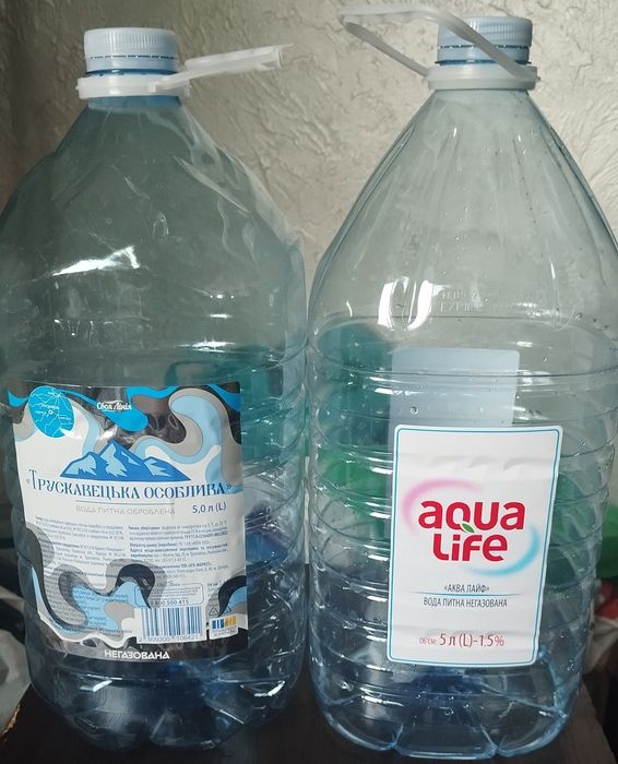 Баклашки 5л, 6л, 7л чистые