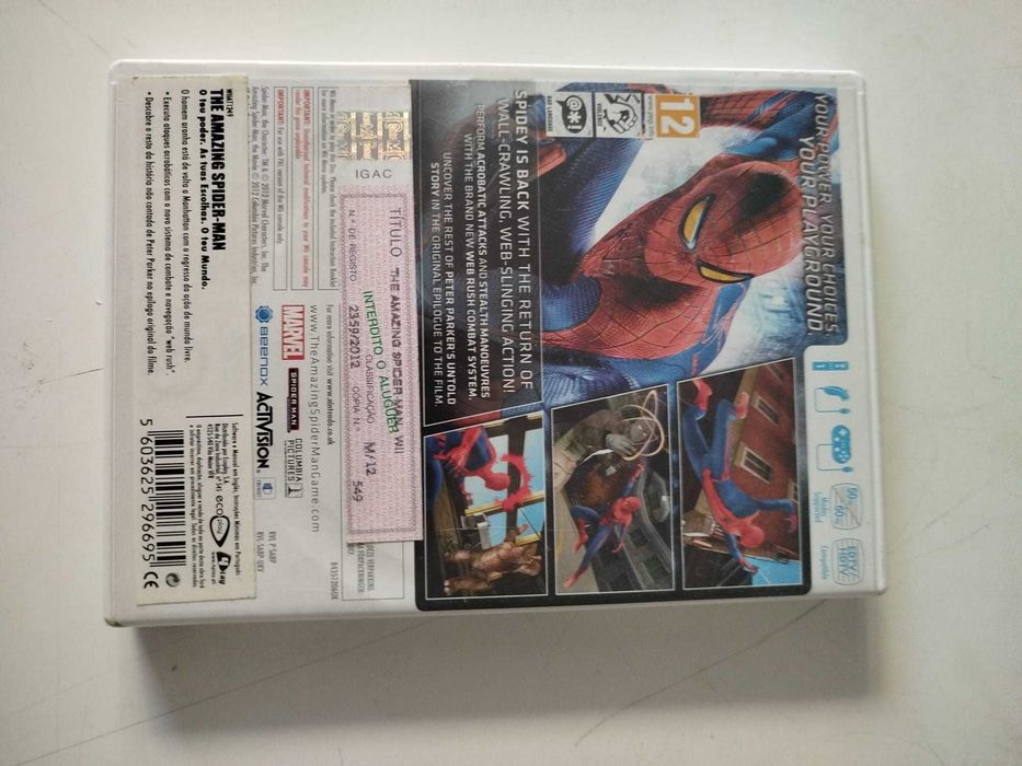 Jogo Wii - The amazing spider-man