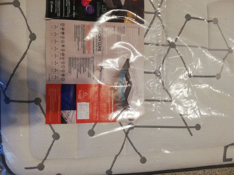 COLCHÃO DE GRAFENO MEMORY LUXE PREMIUM - 105x190cm - NOVO