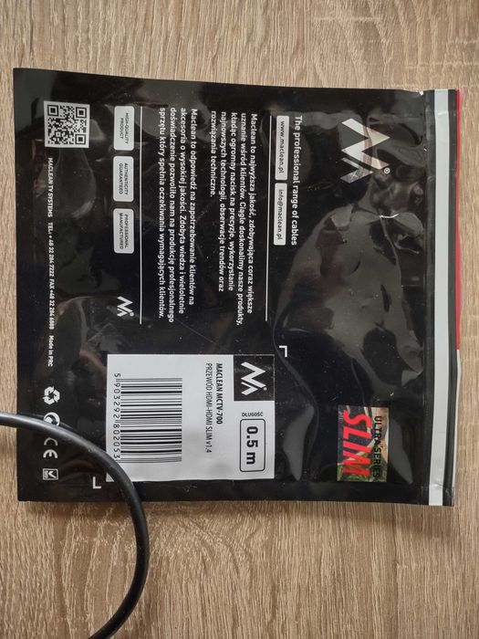 Kabel HDMI  Maclean Super elastyczny 0.5 m do rekordera