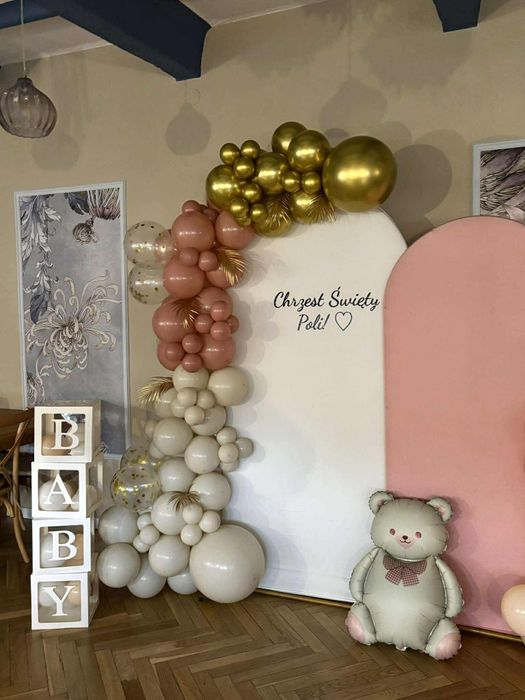 Ścianki z balonów - dekoracje na każdą okazję (wesela, chrzciny, 18)