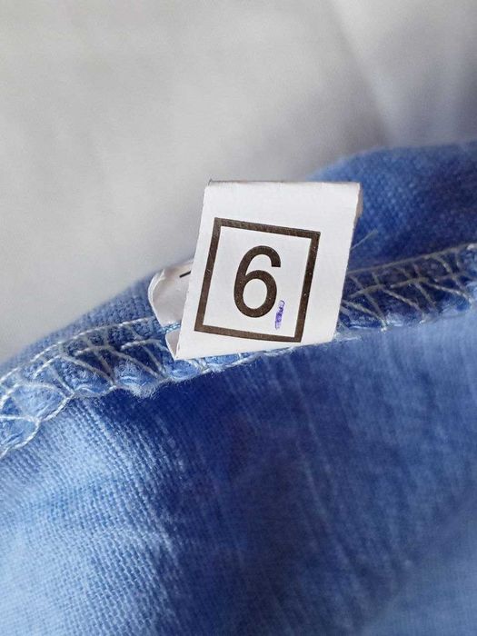 Легка літня блакитна сукня на ґудзиках, розмір S (6)