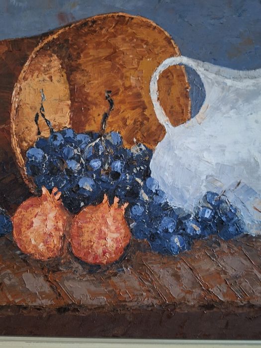 Quadro espatulado natureza-morta