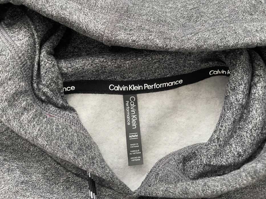 Calvin klein eco fleece logo pullover hoodie. худи флис р M